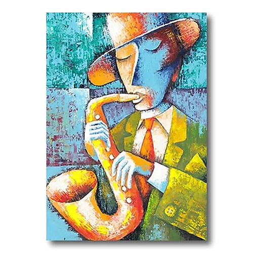 Mintura handgefertigte Figur Ölgemälde auf Leinwand Wandkunst Dekoration modernes abstraktes Bild für Wohnkultur gerolltes rahmenloses ungedehntes Gemälde Image