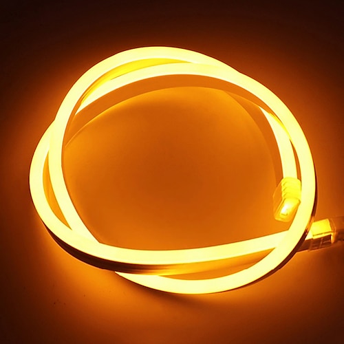 3 ~ 5 m 9,8 ~ 16,4 ft mehrfarbige flexible Neon-LED-Streifen-Lichterketten 120 LEDs / Meter 2835 SMD IP65 wasserdicht flexibel mit DC12V-Netzteil für Party-Heimdekoration im Freien Image
