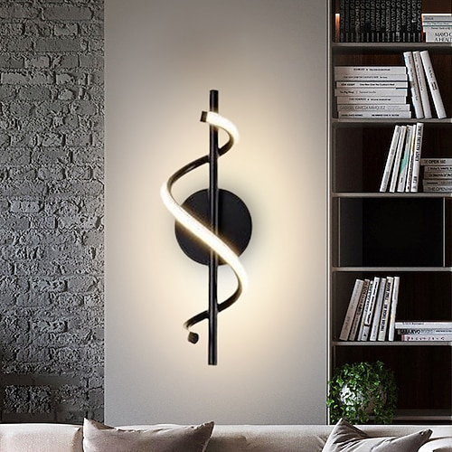Lightinthebox moderne Wandleuchte aus Aluminium für Wohnzimmer, Schlafzimmer, Heimdekoration, Acryl, Nachttisch-Wandleuchte, LED-Beleuchtung, 110–240 V Image