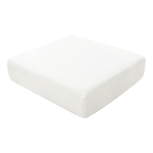 1 Stück Samt Stretch Couch Kissenbezug Burgund Plüsch Kissen Schonbezug für Stuhlkissen Möbelschutz Sitzkissen Sofabezug mit elastischer Unterseite Waschbar Image