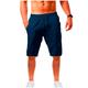 Herren Shorts Kurze Hosen Leinenshorts Kurze Hosen Sommer-Shorts Tasche Kordelzug Elastische Taille Feste Farbe Sport Kurz Casual Strassenmode Leinen / Baumwoll Mischung Hip-Hop Armeegrün Schwarz