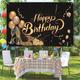 Große Größe 180 120 cm Happy Birthday Banner Geburtstagsfeier Hintergrund Ammer Girlande Banner Flaggen Jubiläum