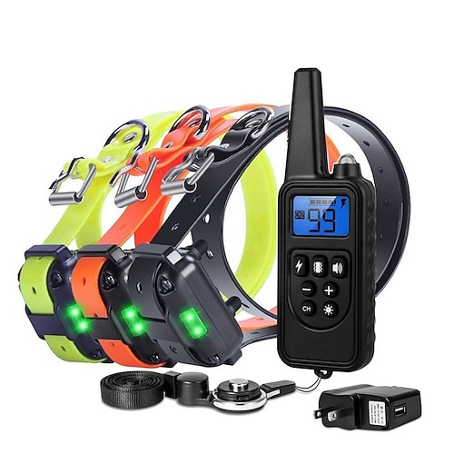 Hundetraining Schockhalsband verstellbarer Hundetrainer elektronisch / elektrisch Kunststoff elektronische Verhaltenshilfen Gehorsamstraining für Haustiere Image