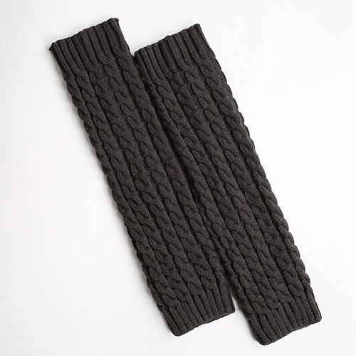 Thermo-Strick-Beinwärmer, süße kniehohe Socken, thermischer Baggy-Beinwärmer im Winter-Preppy-Stil Image