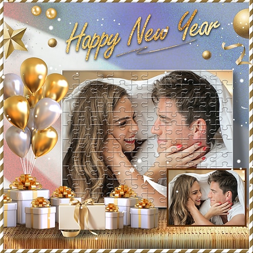 Personalisiertes Weihnachts-Fotopuzzle, Geschenk mit Bildgeschenken, Puzzles, individuelles Puzzle, weißes Kartenpapier, personalisiertes Geschenk erstellen, 500-teiliges Weihnachtsgeschenk für Image