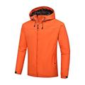 Herren Regenjacke Kapuzenjacke Wanderjacke Windjacke Sports Outdoor Campen und Wandern Wasserdicht Windundurchlässig Frühling Herbst Feste Farbe Schwarz Armeegrün Rot Dunkelmarine Blau Jacken