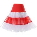 50er Jahre Prinzessin Petticoat Reifrock Tutu Unterrock Crinoline Tüllrock Damenkostüm Vintage Cosplay Party / Abendball kurz / Minirock