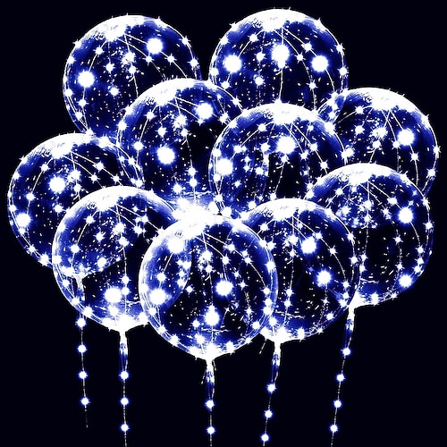 elegante Hochzeitsempfangsparty, LED-Ballon, leuchtende Party, Hochzeitsbedarf, Wohnheim-Partydekoration, transparente Seifenblasendekoration, Geburtstagshochzeit, LED-Ballons, Lichterketten, Image