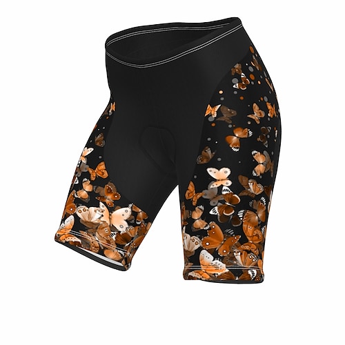 Damen Regenbogen Schmetterling LGBT Radsport-Radhose: Fahrradshorts Gepolsterte Fahrradhose Fahhrad Shorts Hosen Mountainbike MTB Straßenradsport Sport 3D-Polster Schnelltrocknend Weich Image