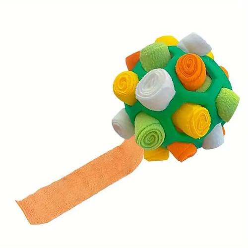 interaktives Hundespielzeug – Schnüffelball zum Verstecken von Leckerlis – Gummi-Puzzleball zur geistigen Stimulation