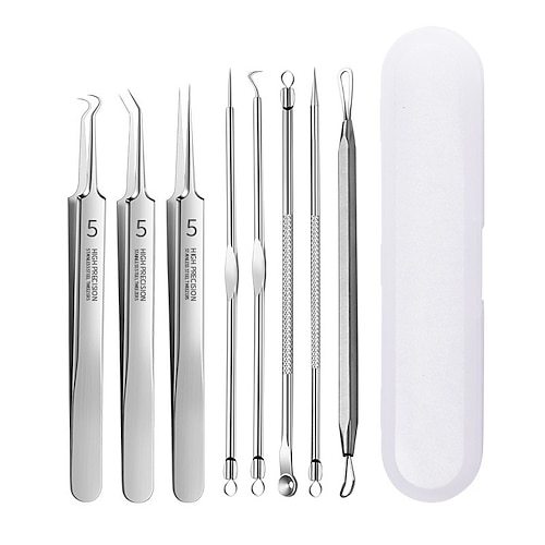 Deutsche ultrafeine Pickelpinzette zur Entfernung von Akne und Mitessern – Beauty-Tool in Salonqualität für die Gesichtsgesundheit und -pflege