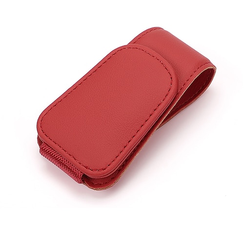 Auto-Sonnenblenden-Brillenhalter - Magnetischer Leder-Brillenclip und Ticketkartenhalter Auto-Sonnenblenden-Zubehör Image