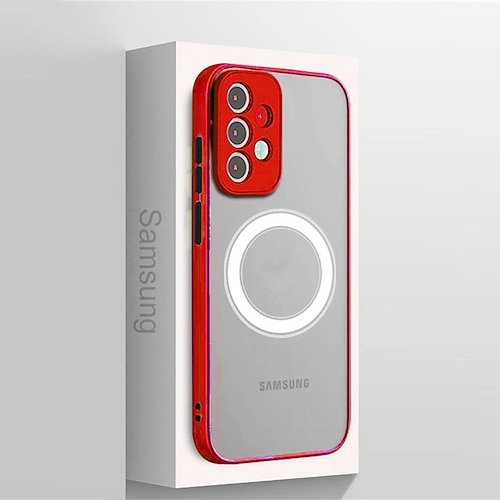 Handy Hülle Handyhüllen Für Samsung Galaxy S26 Ultra Plus S25 S24 S23 S22 S23 FE S21 Ultra Plus S20 A55 5G A35 5G Mit Magsafe Vollschutz Stoßfest PC Image