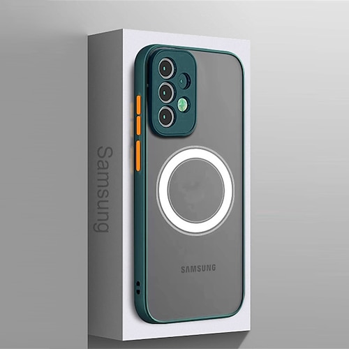 Handy Hülle Handyhüllen Für Samsung Galaxy S26 Ultra Plus S25 S24 S23 S22 S23 FE S21 Ultra Plus S20 A55 5G A35 5G Mit Magsafe Vollschutz Stoßfest PC Image