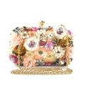 Damen Clutch-Taschen Seide Hochzeit Party Veranstaltung / Fest Perlen Verzierung Paillette Blumenmuster Schwarz Blau Gold