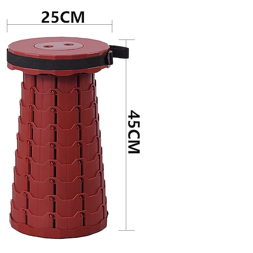 Teleskopierbarer Klapphocker tragbarer zusammenklappbarer Hocker verbesserter tragbarer teleskopierbarer Hocker Klapphocker für Erwachsene tragbarer teleskopierbarer Hocker für Camping Gartenarbeit Image