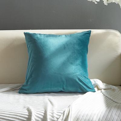 Dekorative Wurfkissen, Samt-Kissenbezug, einfarbig, für Schlafzimmer, Wohnzimmer, Sofa, Couch, Stuhl, Rosa, Blau, Salbeigrün, Lila, Gelb, gebranntes Orange