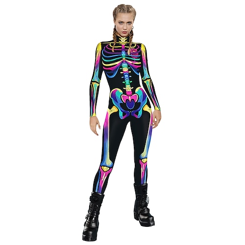 Karnevalskostüm Ganzkörperanzug 2026 Superheld Karneval Zentai-Anzüge Cosplay Kostüm Catsuit Glänzend Erwachsene Damen Halloween Karneval Party Einfaches Karnevalskostüm Verkleiden Image