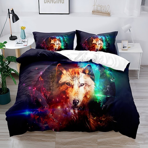 3D-Bettwäsche mit Marmordruck, Bettbezug, Bettwäsche-Sets, Bettdeckenbezug mit 1 bedruckter Bettbezug oder Bettdecke, 2 Kissenbezüge für Doppelbett/Queen/King Image