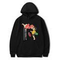 Ponyo auf der Klippe gedruckt Unisex Pullover lässig Hoodie für Männer und Frauen Sweatshirt ein schwarzes xl