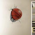 3D gebrochene Wand Kratzer Basketball Zuhause Flur Hintergrunddekoration Abnehmbare PVC-Aufkleber Selbstklebende Wanddekoration für Garten Wohnzimmer Schlafzimmer Küche Spielzimmer Kinderzimmer