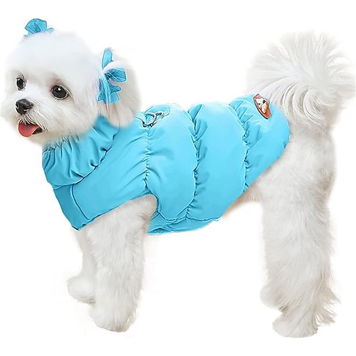 Hund Katze Mäntel Jacke Weste Mode Party Winter Warm Atmungsaktiv Weich Waschbar Bequem Weihnachten Halloween Outdoor Alltagstauglich Hundebekleidung for Bichon Frise Zwergspitz Baby Haustier Image