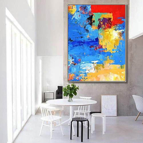 Ölgemälde, 100 % handgemaltes Ölgemälde, handgefertigte Wandkunst, abstraktes Gemälde, Originalgemälde, handgemaltes buntes Leinwandkunst-Wandkunstgemälde, Dekor, gerollte Leinwand, kein Rahmen, Image
