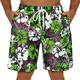 Herren Boardshorts Badeshorts Badehose Schwimmshorts Bademode Sommer-Shorts Bermudas Kordelzug mit Mesh-Futter Elastische Taille Graphic Blume Atmungsaktiv Schnelltrocknend Kurz Casual Täglich