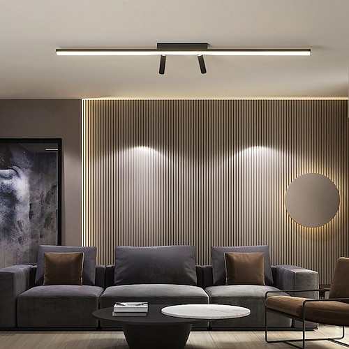 Deckenleuchte mit drehbarem Strahler, moderner, minimalistischer Strahler aus Silikon, um 360 Grad drehbarer LED-Schienenstrahler, geeignet für Büro- und Gewerbebeleuchtung, Bar, Arbeitszimmer, Image