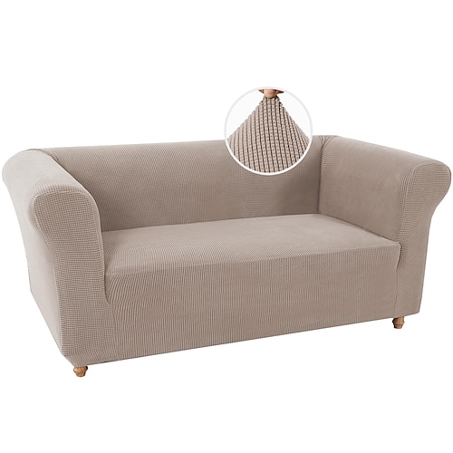 Stretch-Sofabezug im Chesterfield-Stil, Sofabezug für Wohnzimmer, weicher, rutschfester Sofabezug, Möbelschutz für Hunde Image