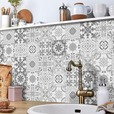 24/48 Stück wasserdichte, kreative, industrielle Stil-Küche, Badezimmer, Wohnzimmer, selbstklebende Wandaufkleber, wasserdichte Fliesenaufkleber Image