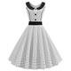 Polka Dots Kleider Retro Vintage 1950er Jahre Ballkleid Kleid Party Kostüm A-Linien Kleid Teekleid Rockabilly Damen Halloween Party / Abend Homecoming Kleid