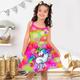 Mädchen' 3D Einhorn Cami-Kleid Rosa Ärmellos 3D-Druck Sommer Sport Natur Täglich Festtage Kuschelig Brautkleider schlicht Schön kinderkleidung 3-12 Jahre Casual kleid Trägerkleid Übers Knie