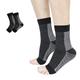 2 Paar Neuropathie-Socken für Damen und Herren, Knöchelbandage-Socken und Sehnenentzündungs-Kompressionssocken zur Schmerzlinderung und Plantarfasziitis für Damen und Herren,