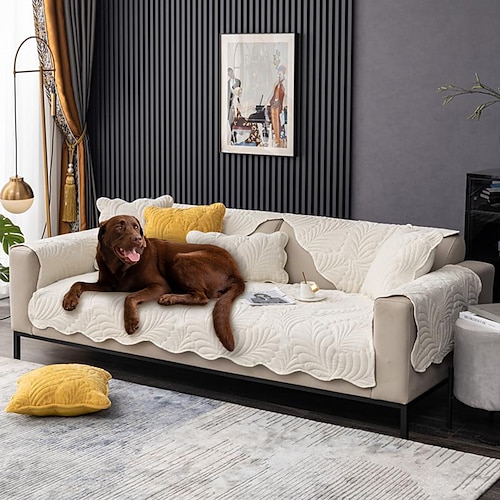 Sofabezug für Hunde, Haustiere, gebranntes Orange, Couch-Kissenbezug, Sofabezug, Handtuchbezug, kratzfester Möbelschutz für Zweisitzer, Sessel (nicht im Set erhältlich) Image