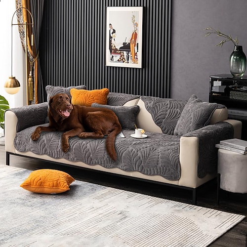 Sofabezug für Hunde, Haustiere, gebranntes Orange, Couch-Kissenbezug, Sofabezug, Handtuchbezug, kratzfester Möbelschutz für Zweisitzer, Sessel (nicht im Set erhältlich) Image