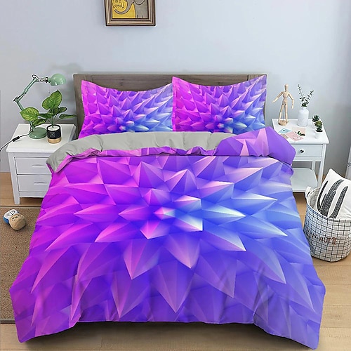 3D-Bettwäsche-Vortex-Druck-Druck-Bettbezug, Bettwäsche-Sets, Bettdeckenbezug mit 1 Druck-Druck-Bettbezug oder Bettdecke, 2 Kissenbezüge für Doppelbett/Queen/King Image