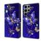 Handy Hülle Handyhüllen Für Samsung Galaxy S25 S23 S22 S21 FE S21 Ultra Plus A14 A53 A13 A23 A32 Brieftaschenhülle Mit Kartenhalter Magnetischer Flip Ständer Grafik Schmetterling Blume TPU PU-Leder