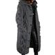 Damen Strickjacke Mit Kapuze Gedrehtes Stricken Acryl Taste Tasche Herbst Winter Lang Outdoor Ausgehen Wochenende Stilvoll Brautkleider schlicht Weich Langarm Einfarbig Rot Braun Schwarz Hellgrün S M