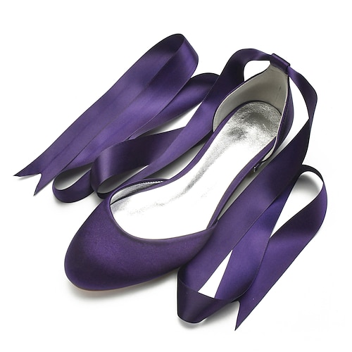 Grüne Ballerinas aus Satin für Damen mit langen Bändern, elegante und bequeme Schuhe für Hochzeiten und besondere Anlässe Image