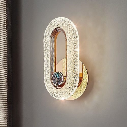 led wandleuchte kristall innen modern einfach und kreativ personalisiertes restaurant einkopf deckenleuchte raum kleine hängende lichter Image