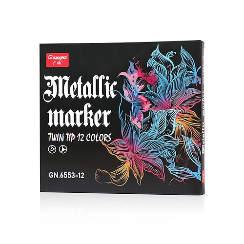 12-24-36 Farben, doppelseitiger Texturmarkierungsstift aus Metall, perfekt für die Osterdekoration, perfekt für die Osterdekoration Image