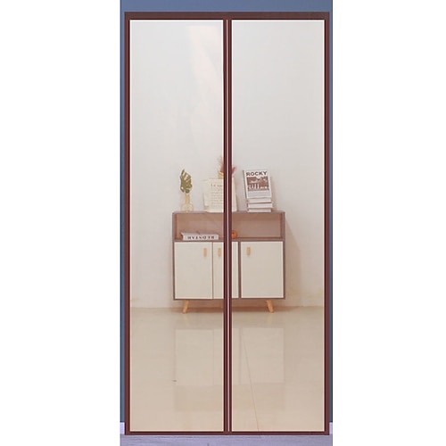 fliegengitter balkontür Magnetgittertür tragbar,Fliegen-oder Insektengitter magnetisch,Moskitonetz für Schiebetür Garage Terrasse Küche Wohnzimmer Fensterzimmer Schlafzimmer,Bar,Haustier Kinder Image