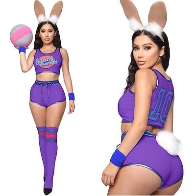 Inspiriert von Cosplay Space Jam Lolita Tune-Kader Lola Hase Anime Cosplay Kostüme Japanisch Cosplay-Anzüge oben Hosen Für Damen Image