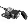 Universal Dual USB Port 12V wasserdichtes Motorrad Motorrad Lenker Ladegerät 5V 1a/2.1a Adapter Netzteil für Handy