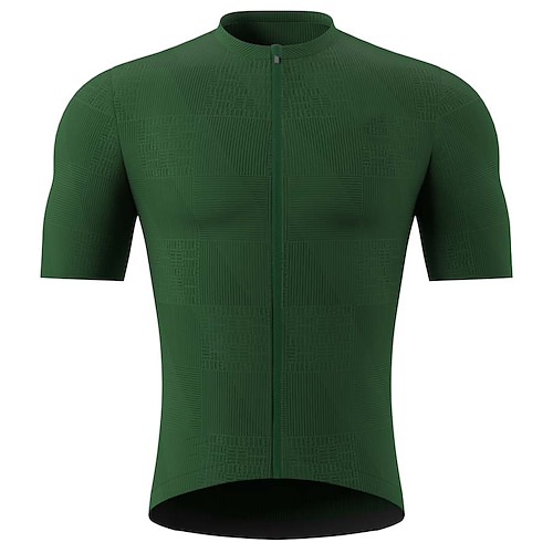 Herren Radtrikot Farbblock Patchwork Horizontale Streifen Kurzarm Fahhrad Trikot Oberteil mit 3 Gesäßtaschen Mountainbike MTB Straßenradsport Schnelltrocknend Weich Reflektierende Streifen Image
