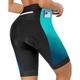 Damen ¾ Radhose Radunterhose Radhose Radlerhose Fahrradhose Fahrradshorts Fahhrad 3/4 Sporthose Unten MTB Mountain Rennrad Sport Farbverlauf 3D-Pad Atmungsaktiv Schnelltrocknend