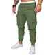 Herren Cargohose Cargohosen Cargohose Jogginghose Jogger Hose Hosen Kordelzug Elastische Taille Multi Pocket Feste Farbe Sports Outdoor Freizeitskleidung Baumwolle 100% Baumwolle Strassenmode