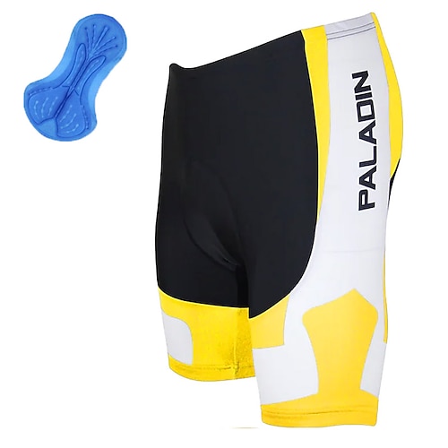 ILPALADINO Herren Patchwork Gemustert Radsport-Radhose: Fahrradshorts Gepolsterte Fahrradhose Fahhrad Shorts Hosen Bequeme Passform Straßenradsport Sport Schnelltrocknend UV-beständig Reduziert Image