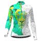 21Grams Damen Fahrradjacke Radjacke Radtrikot fahrradbekleidung Fahrradtrikot Langarm Fahhrad Jacke Shirt mit 3 Gesäßtaschen MTB Mountain Rennrad warm warm halten Atmungsaktiv Weich Weiß Gelb Rosa